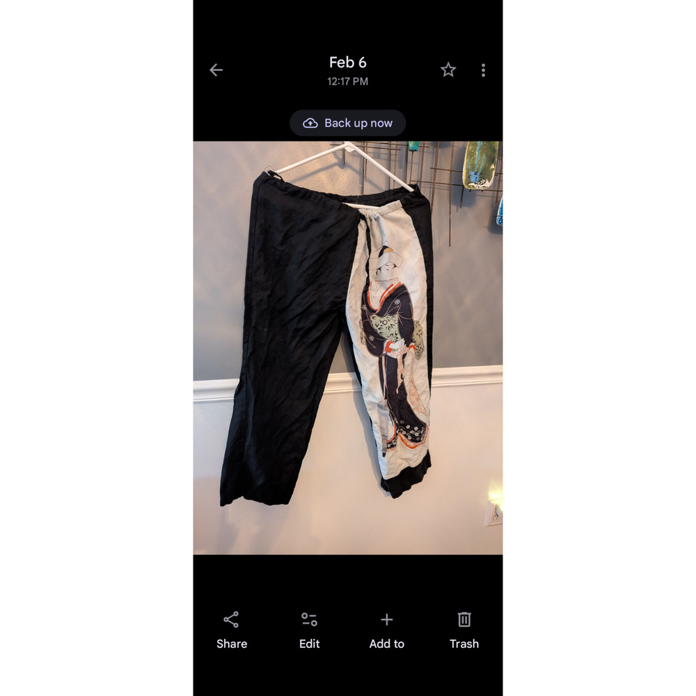 Japanese Geisha pants Precious Threads sz 2    34 x 25